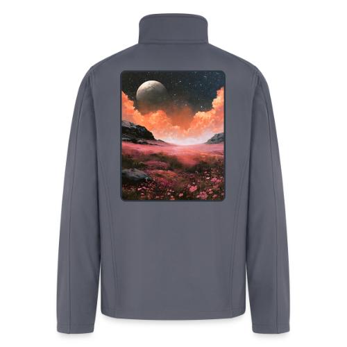 Moonlit Fantasy Flower Landscape - Men’s Soft Shell Jacket