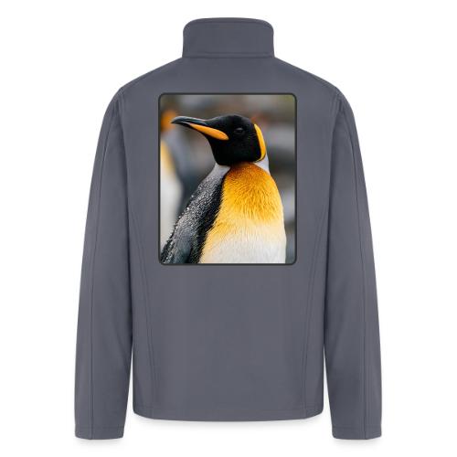 King Penguin Portrait Design - Men’s Soft Shell Jacket