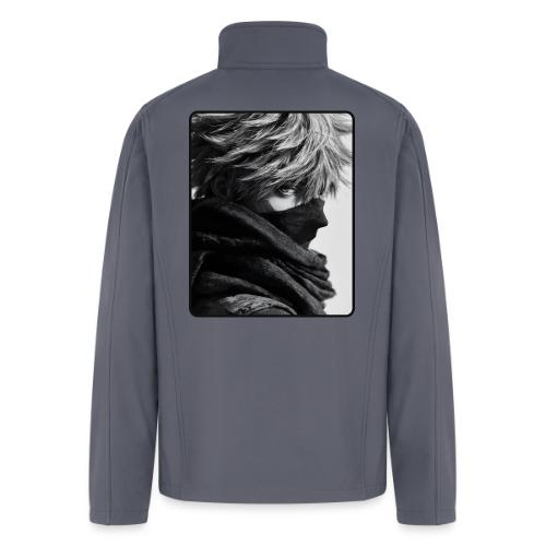 Battle-Worn Ninja Portrait - Men’s Soft Shell Jacket