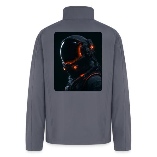 Futuristic Astronaut Helmet - Men’s Soft Shell Jacket