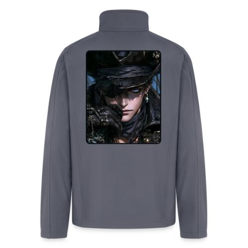 Dark Anime Pirate Warrior - Men’s Soft Shell Jacket