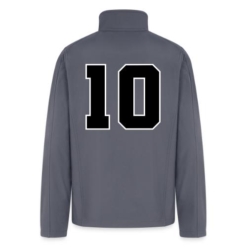 Varsity Number 10 Athletic Design - Men’s Soft Shell Jacket