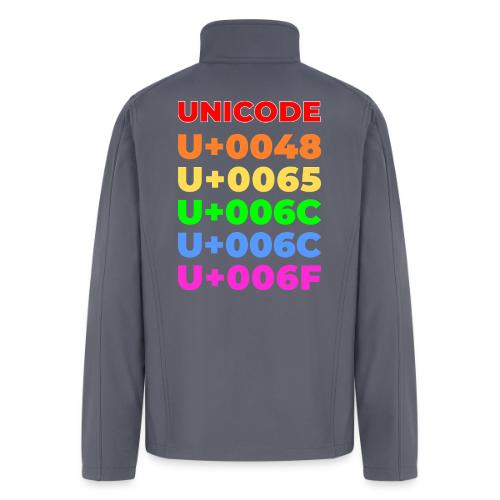 Hello, in unicode - Men’s Soft Shell Jacket