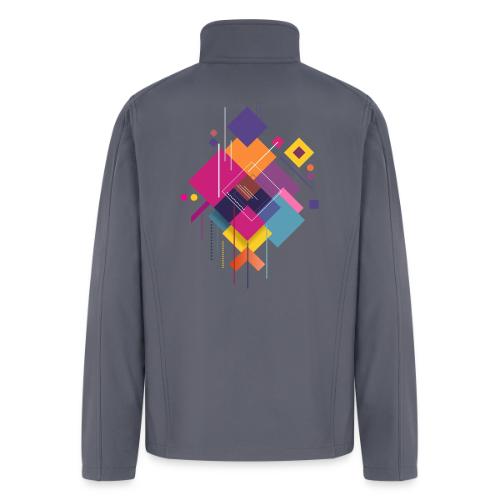 Vibrant Geometry - Men’s Soft Shell Jacket