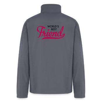 best friend - Men’s Soft Shell Jacket - gray - Back