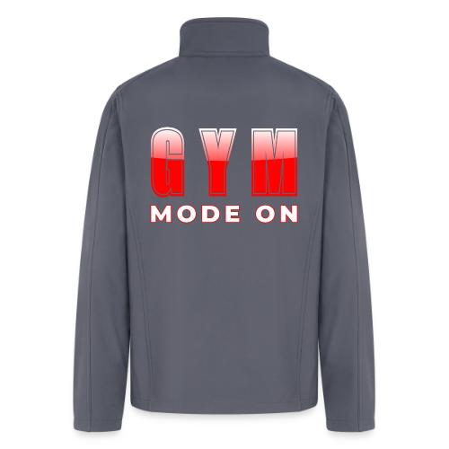 Gym Mode On Fitness Typography Design - Men’s Soft Shell Jacket