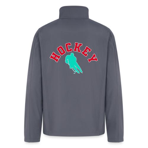 Hockey Player Silhouette - Men’s Soft Shell Jacket