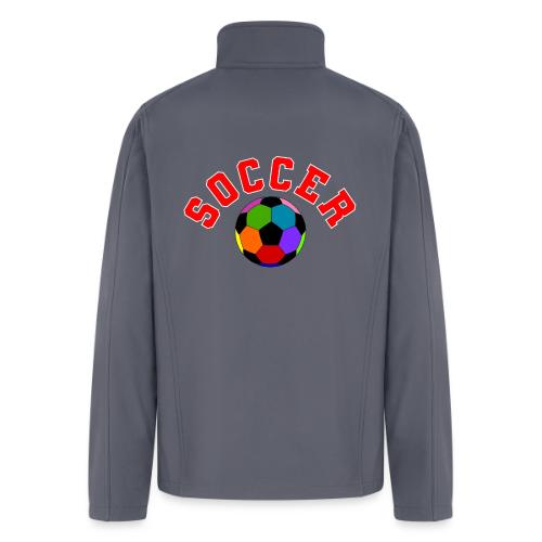 Soccer: Colorful Kick - Men’s Soft Shell Jacket