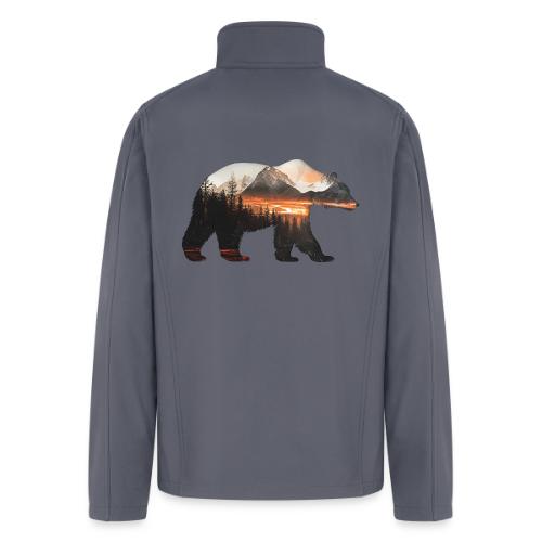 Canada Bear: fiery tones - Men’s Soft Shell Jacket