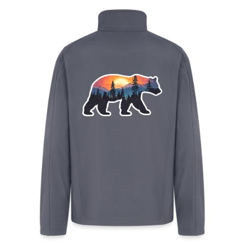 Mountain Spirit Bear - Men’s Soft Shell Jacket