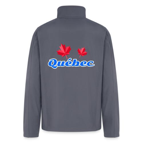 Québec with two red maple leaves - Men’s Soft Shell Jacket