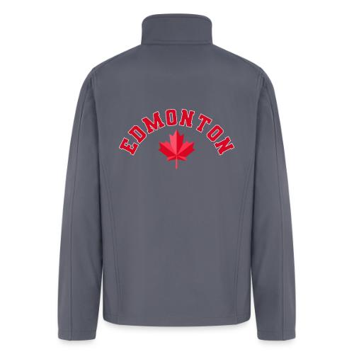 Edmonton with maple leaf - Men’s Soft Shell Jacket