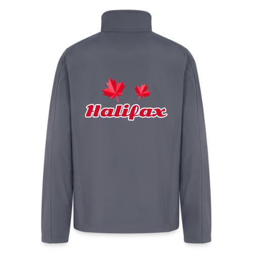 Halifax with two red maple leaves - Men’s Soft Shell Jacket