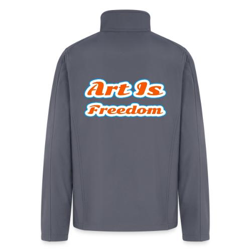 Art Is Freedom — Creative Expression Script - Men’s Soft Shell Jacket