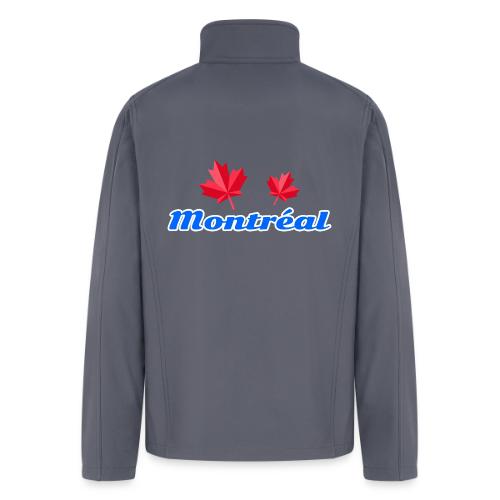 Montréal with two red maple leaves - Men’s Soft Shell Jacket
