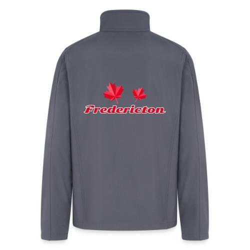 Fredericton with two red maple leaves - Men’s Soft Shell Jacket