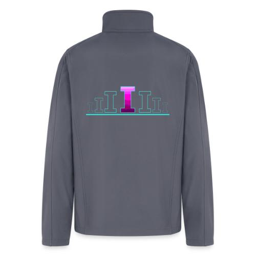 Letter I – Capital Varsity Alphabet Monogram - Men’s Soft Shell Jacket