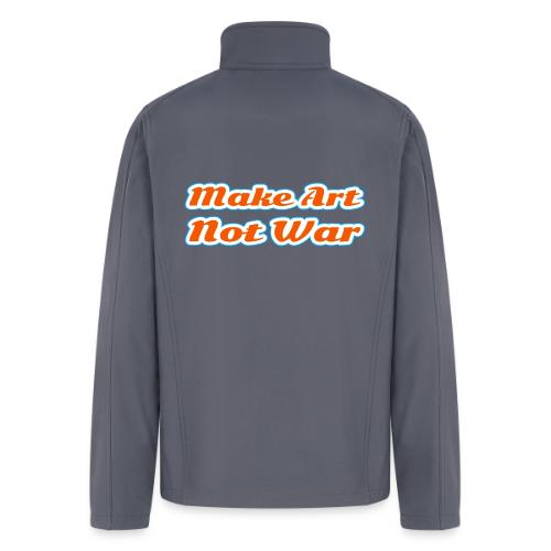 Make Art Not War — Peaceful Creativity Script - Men’s Soft Shell Jacket