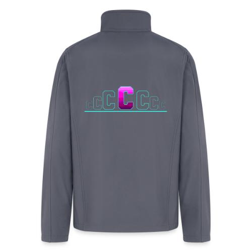 Letter C – Capital Varsity Alphabet Monogram - Men’s Soft Shell Jacket