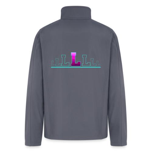 Letter L – Capital Varsity Alphabet Monogram - Men’s Soft Shell Jacket