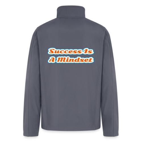 Success Is a Mindset — Motivational Glow Script - Men’s Soft Shell Jacket