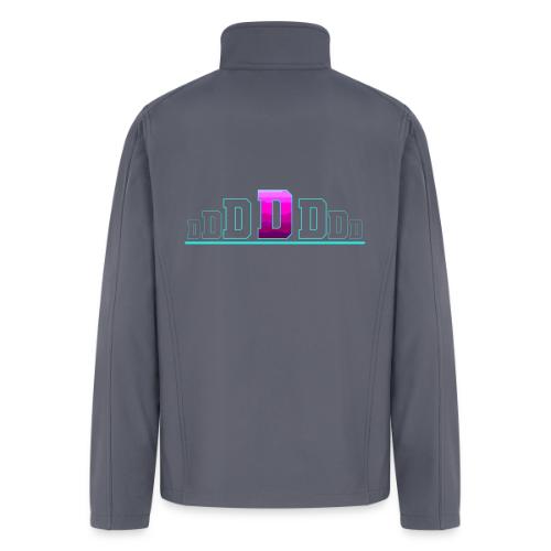 Letter D – Capital Varsity Alphabet Monogram - Men’s Soft Shell Jacket