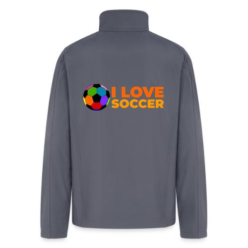 I Love Soccer - Men’s Soft Shell Jacket