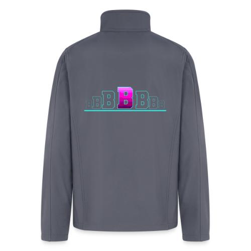 Letter B – Capital Varsity Alphabet Monogram - Men’s Soft Shell Jacket