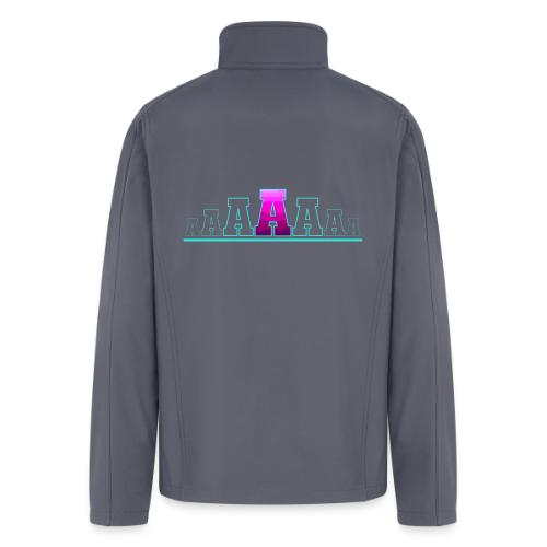 Letter A – Capital Varsity Alphabet Monogram - Men’s Soft Shell Jacket