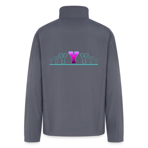 Letter Y – Capital Varsity Alphabet Monogram - Men’s Soft Shell Jacket