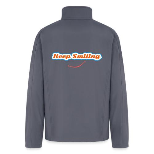 Keep Smiling Positive Vibes Graphic - Men’s Soft Shell Jacket