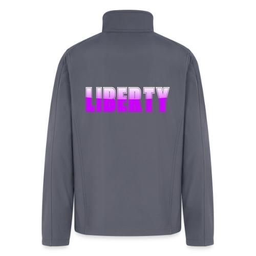 Liberty Typography Graphic Design - Men’s Soft Shell Jacket