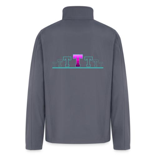 Letter T – Capital Varsity Alphabet Monogram - Men’s Soft Shell Jacket