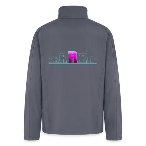 Letter R – Capital Varsity Alphabet Monogram - Men’s Soft Shell Jacket