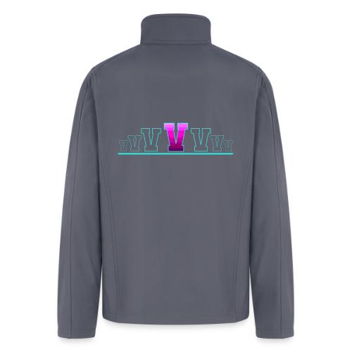 Letter V – Capital Varsity Alphabet Monogram - Men’s Soft Shell Jacket