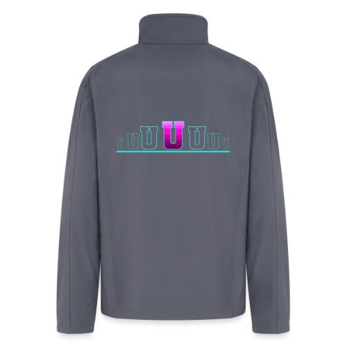 Letter U – Capital Varsity Alphabet Monogram - Men’s Soft Shell Jacket