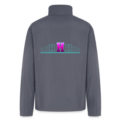 Letter H – Capital Varsity Alphabet Monogram - Men’s Soft Shell Jacket