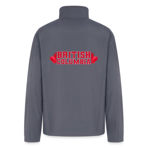 British Columbia with maple leaf - Men’s Soft Shell Jacket