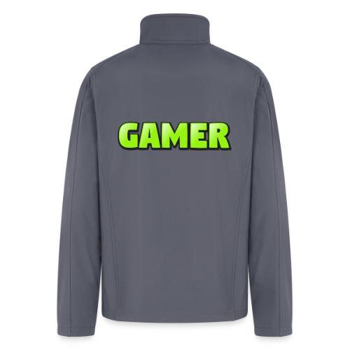 Gamer Neon Green Gaming Logo Design - Men’s Soft Shell Jacket