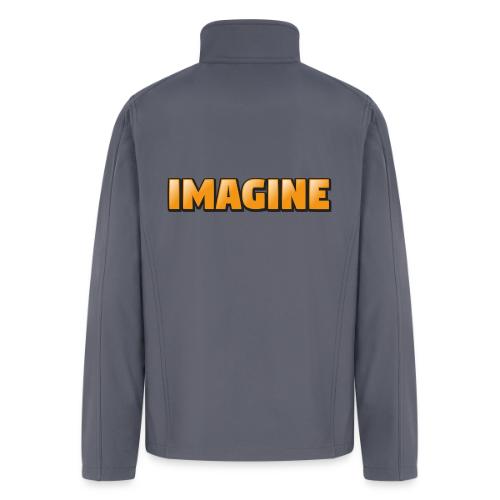 Imagine Word Art – Creative Gradient Design - Men’s Soft Shell Jacket