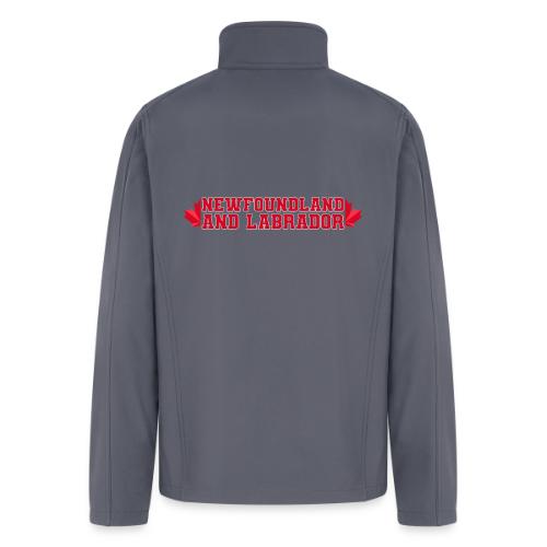 Newfoundland and Labrador with maple leaf - Men’s Soft Shell Jacket