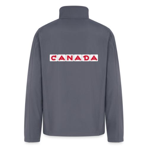 Canada, red letters on white background - Men’s Soft Shell Jacket