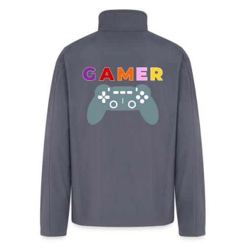 Colorful Gamer Controller Graphic - Men’s Soft Shell Jacket