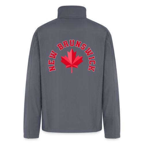 New Brunswick with maple leaf - Men’s Soft Shell Jacket
