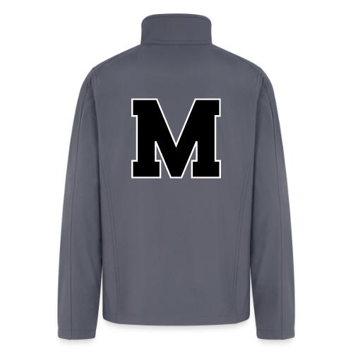 Varsity Letter M Collegiate Alphabet Art - Men’s Soft Shell Jacket
