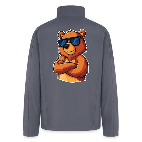 Cool Bear Sunglasses Cartoon Design - Men’s Soft Shell Jacket
