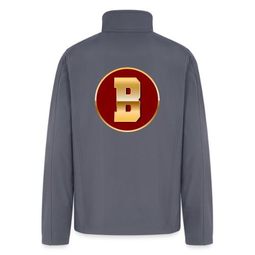 Letter B – Capital Varsity Alphabet Monogram - Men’s Soft Shell Jacket