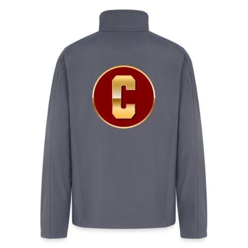 Letter C – Capital Varsity Alphabet Monogram - Men’s Soft Shell Jacket