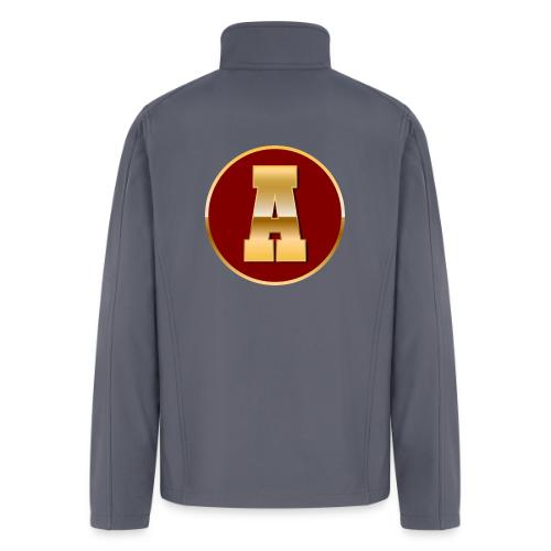 Letter A – Capital Varsity Alphabet Monogram - Men’s Soft Shell Jacket