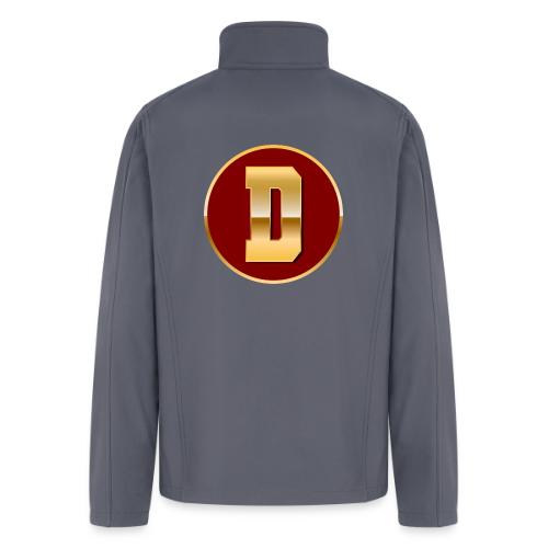 Letter D – Capital Varsity Alphabet Monogram - Men’s Soft Shell Jacket